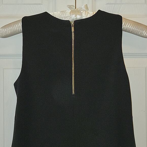 Calvin Klein, Sleeveless Asymmetrical Handkerchief Hem Sheath Dress Black Size S - Picture 4 of 6